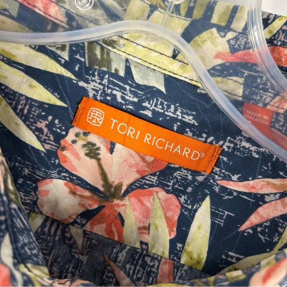 ❤️ TORI RICHARD Floral Long Sleeve Shirt XL - Picture 5 of 11